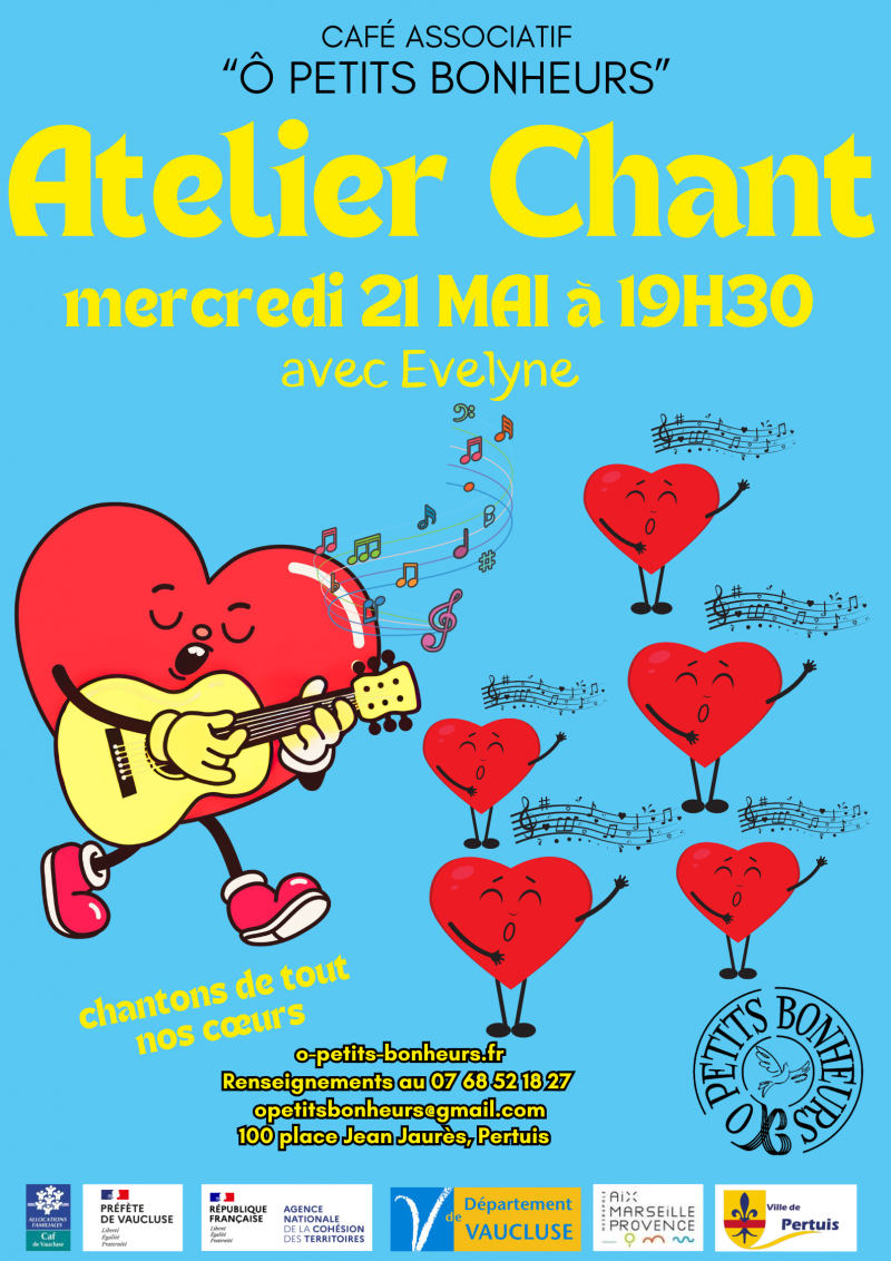 Atelier chant avec Evelyne