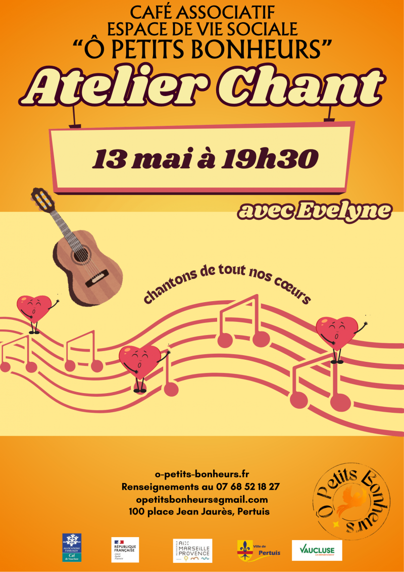 Atelier chant avec Evelyne