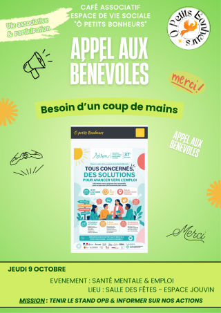 Appel aux bénévoles